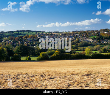 Das Cotswold Dorf Painswick im frühen Herbst, Gloucestershire, England Stockfoto