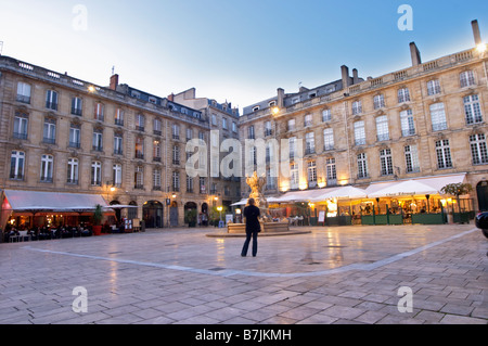 Place du Parlement Bordeaux Frankreich Stockfoto