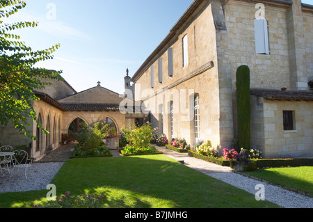 hinteren Hof Hof Garten Couvent des Jacobins saint Emilion Bordeaux Frankreich Stockfoto