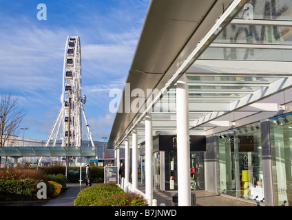 BRAEHEAD EINKAUFSZENTRUM IN DER NÄHE VON GLASGOW UND DAS RENFREWSHIRE-RAD Stockfoto