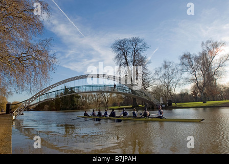 Der Schmetterling-Brücke, Fluss Great Ouse, Bedford, UK Stockfoto