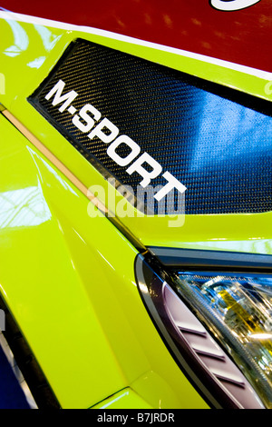 Foto von einem Ford Focus WRC 2008 Frontflügel / Licht Stockfoto