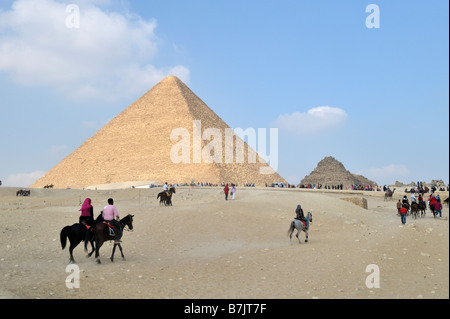 Pyramide von Khufu Ägypten 081112 31983 Stockfoto