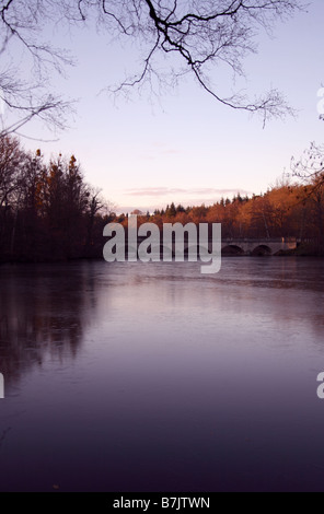 Fünf-Bogen-Brücke, Virginia Water in Surrey Stockfoto