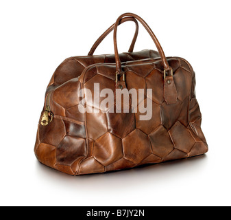 Herren Leder Reisetasche Tasche Stockfoto