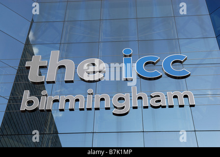 Der Eingang zu dem International Convention Centre in Birmingham England Stockfoto