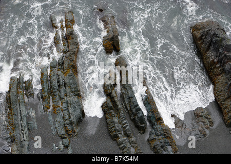 Blick auf Rock und Wave, Trinity, Neufundland, Kanada