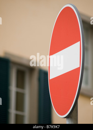 Verkehrszeichen-Seite Stockfoto