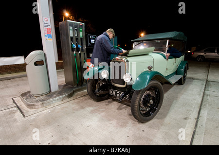 1927 Alvis 12 50 TG Sport während der VSCC Measham Nacht Rallye Januar 24-25-2009 Stockfoto