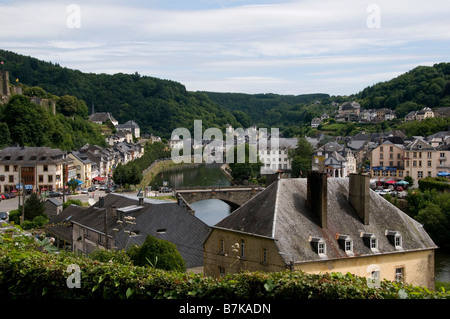 Malerische Aussicht auf Bouillon Ardennen Luxemburg Provinz Belgien Stockfoto