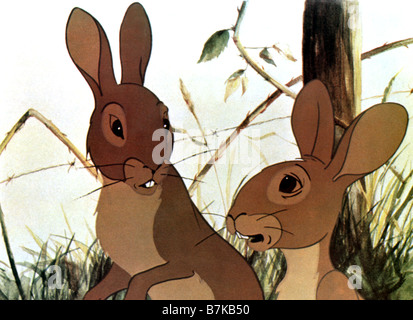 WATERSHIP DOWN 1978 Nepenthe Film Basewd nach dem Roman von Richard Adams Stockfoto