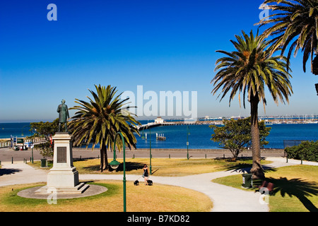 Malerischen Melbourne / Melbourne beliebte 'St.Kilda Beach' Melbourne Victoria Australien. Stockfoto