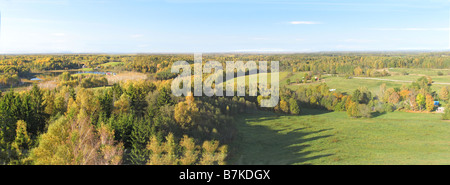 Blick vom Aussichtsturm Tornimägi, Nationalpark Karula, Võru Grafschaft, Estland, Europa Stockfoto