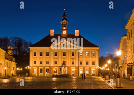 Rathausplatz in Tartu, Estland, Europa Stockfoto