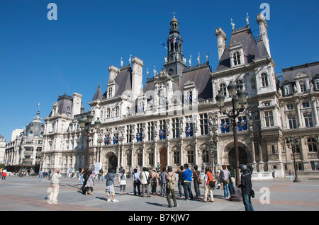 Rathaus / Rathaus von Paris, Frankreich, Europa Stockfoto