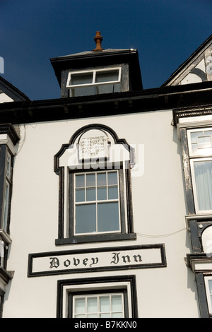 Dovey Inn Gasthaus und Hotel in Aberdovey, Aberdyfi, Meer von der Anlegestelle, Gwynedd, Nordwales Stockfoto