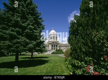 Ein Blick auf die Idaho State Capitol building in Boise, Idaho Stockfoto