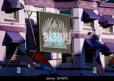 18. Straße Adams Morgan Nachbarschaft Washington D.C. Stockfoto