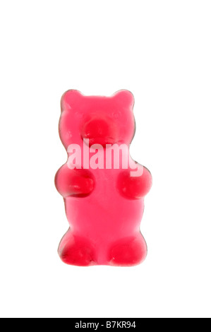 Einzelne Gummy Bear, Nahaufnahme Stockfoto