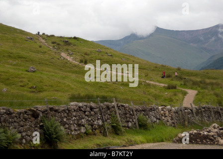 Beginn der Weg auf Ben Nevis Schottland Stockfoto