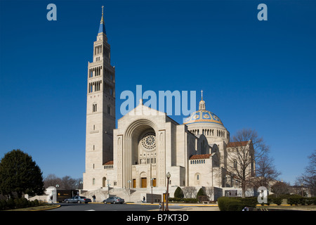 Basilica des nationalen Schreins der Unbefleckten Empfängnis Washington D.C. Stockfoto