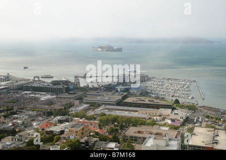 Blick vom Coit Tower, San Francisco, Kalifornien. Stockfoto