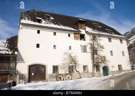 Rauris Österreich EU Januar Furstenmuhle ehemaligen Bäckerei 1565 stammt eines der historischen Gebäude in diesem Ski-Resort-Stadt Stockfoto