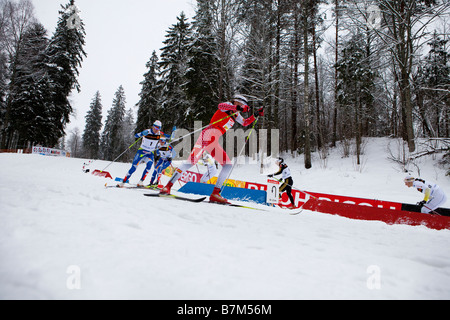 Petra Jacobsen Beschleunigung von einem Zug im klassischen Sprint Frauen Stockfoto