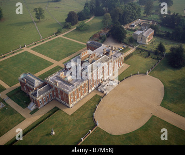 Wimpole Hall Luftbild aus einem Heißluftballon Stockfoto