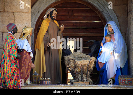 Krippe in dem Petersplatz in Rom, Italien Stockfoto