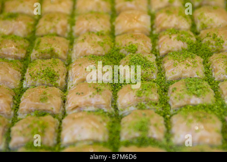 Baklava-Display-Istanbul-Türkei Stockfoto