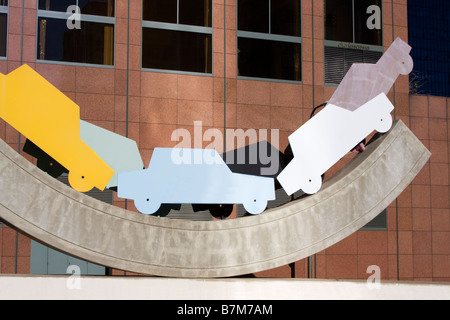 Skulptur auf 4th Street-Los Angeles-Kalifornien-USA Stockfoto