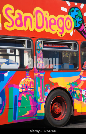 San Diego Tour Bus Old Town State Historic Park San Diego Kalifornien USA Stockfoto