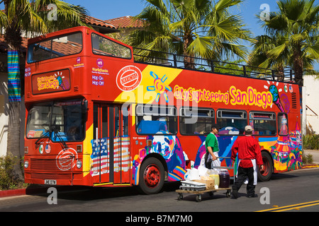 San Diego Tour Bus Old Town State Historic Park San Diego Kalifornien USA Stockfoto