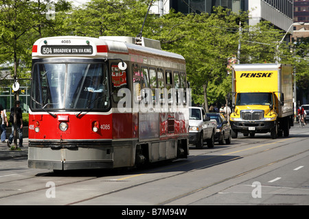 Straßenbahn, Toronto, Ontario, Kanada Stockfoto