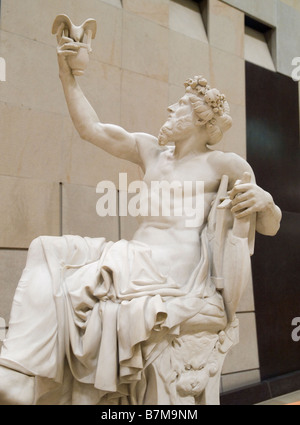 Nahaufnahme von Anacreon Skulptur von Eugene Guillaume, im Musée d ' Orsay in Paris Frankreich Europa Stockfoto