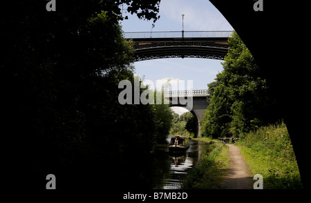 Galton Brücke, Smethwick, Sandwell. Sobald der weltweit längste Brücke aus Gusseisen von Thomas Telford 1829 erstrecken. Stockfoto