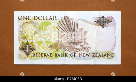 Neuseeland 1 One-Dollar-Banknote Stockfoto