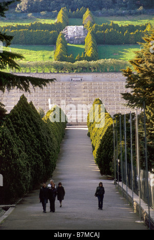 Polnische 2. Korps-Friedhof in der Nähe von Kloster Monte Cassino Frosinone Provinz Latium Italien Stockfoto