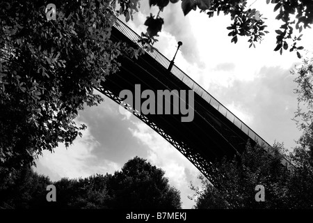 Galton Brücke, Smethwick, Sandwell. Sobald der weltweit längste Brücke aus Gusseisen von Thomas Telford 1829 erstrecken. Stockfoto