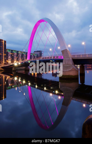 Finnieston Brücke zuzukneifen überbrücken Clyde Glasgow Stockfoto