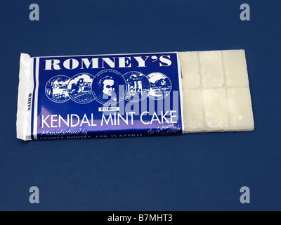Kendal Mint Kuchen hergestellt von Romneys im Lake District Stockfoto