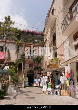 Positano an der Amalfiküste-Kampanien-Italien-Europa-UNESCO-Welterbe Stockfoto