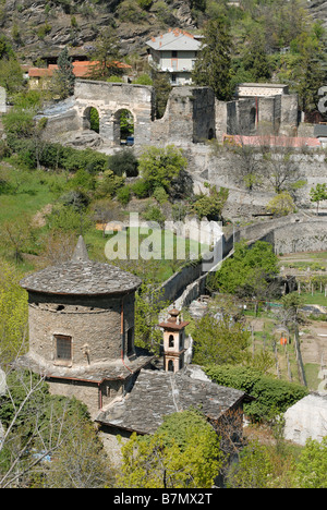 Die Cappella della Madonna Delle Grazie, Susa, Piemont, Italien. Stockfoto