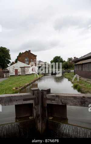 Der Chester Kanal-Becken und Shropshire Union Canal in Chester City, England Stockfoto