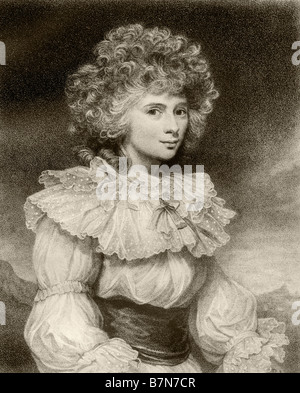 Elizabeth Cavendish, Herzogin von Devonshire, früher Elizabeth Christiana Hervey, später Lady Elizabeth Foster, 1759 - 1824. Stockfoto