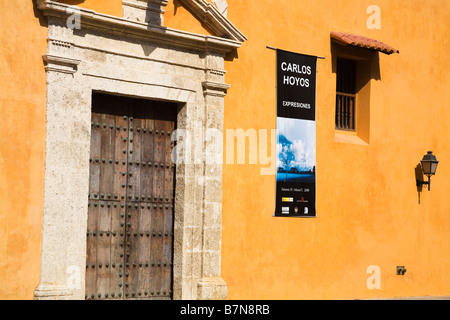 Haus des Markgrafen von Valdehoyos alten ummauerten Stadt Bezirk Cartagena Stadt Bolivar Staat Kolumbien Mittelamerika Stockfoto