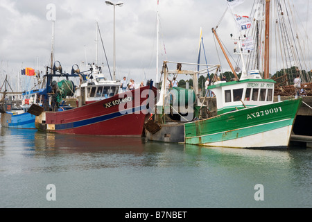 Fischerhafen von La Trinité sur Mer, Frankreich Stockfoto