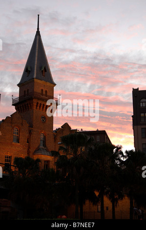 Die Australasian Steam Navigation Company Building in den Felsen bei Sonnenuntergang, Sydney Stockfoto