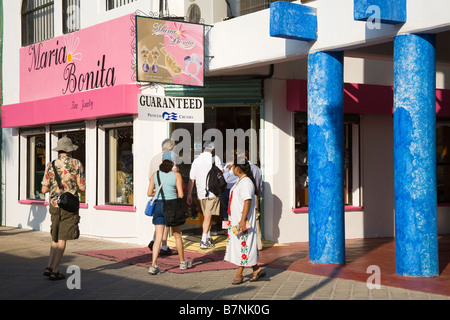 Zentrum von Santa Cruz Hafen Huatulco Oaxaca Zustand Pazifikküste Mexiko Stockfoto